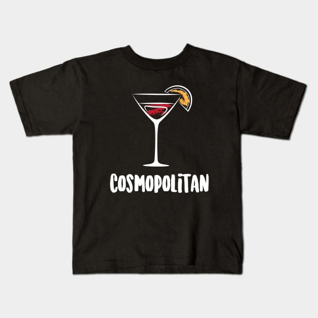 Cosmopolitan Cocktail Drink Kids T-Shirt by Suniquin